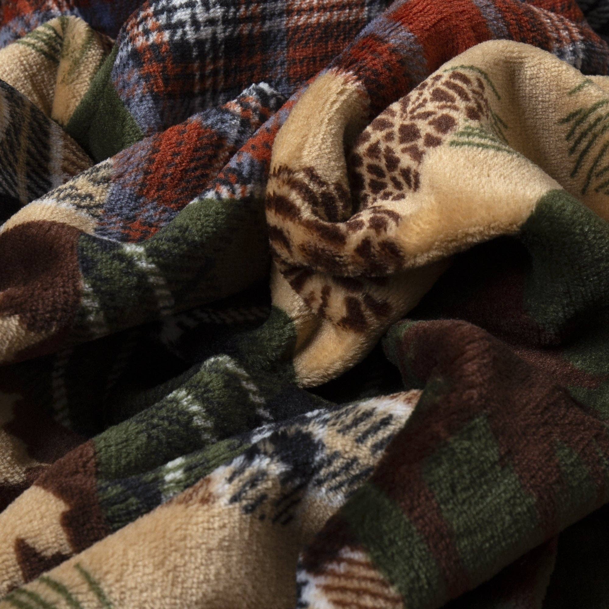 Carstens, Inc. - Wholesale Travel Blanket - Tree Plaid Travel Blanket5