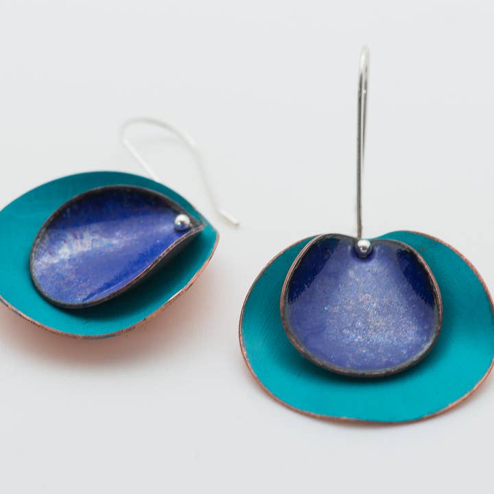 ELZA PEREIRA - Wholesale Dangle Earrings - Clara Blue Earrings