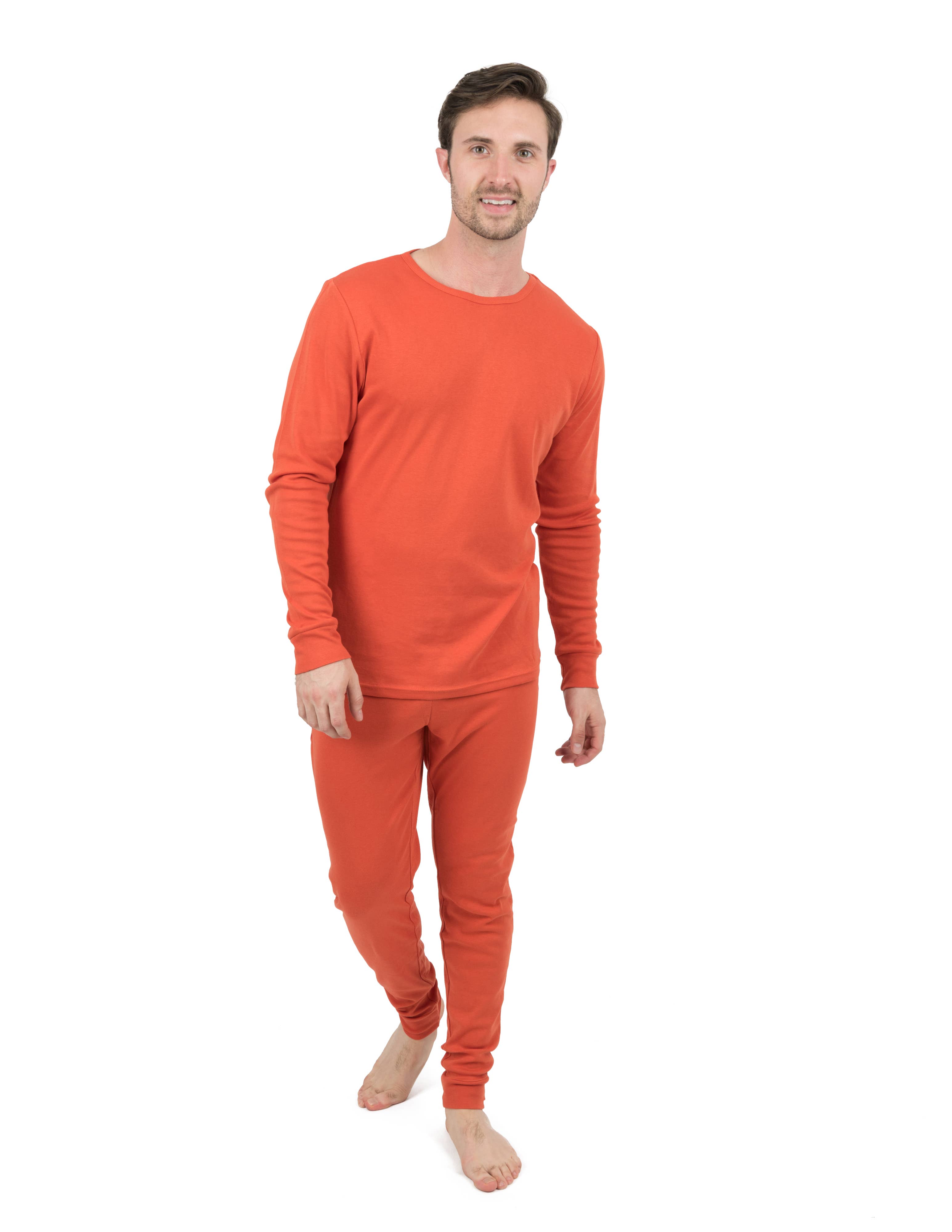 Leveret Pajamas - Wholesale Sleepwear Set - Men's - Mens Two Piece Cotton Pajamas Solid18
