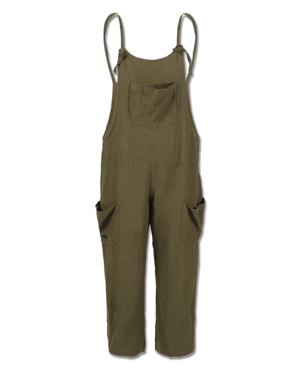 Soul Flower - Wholesale Overalls - Women's - Hemp Viscose Slouchy Overalls - Moss3
