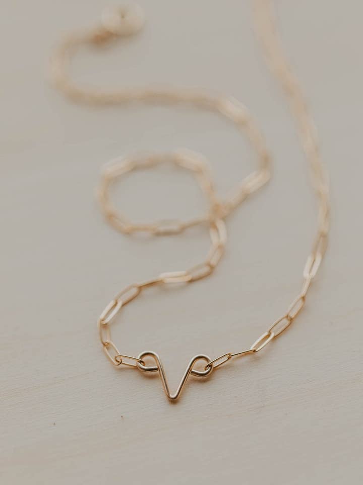 Lady Like Necklace | 14kt Gold Fill + Sterling Silver for wholesale by Hello Adorn