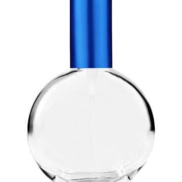 Best Bottles - Wholesale Perfume/Eau de Toilette - Clear Circle Glass Bottle - 15ml (Multiple Spray Colors)4