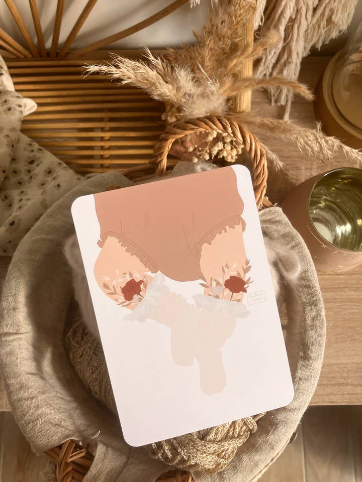 Barnkort "Lili" (min bohemiska bebis) kort för wholesale av Milina Designs