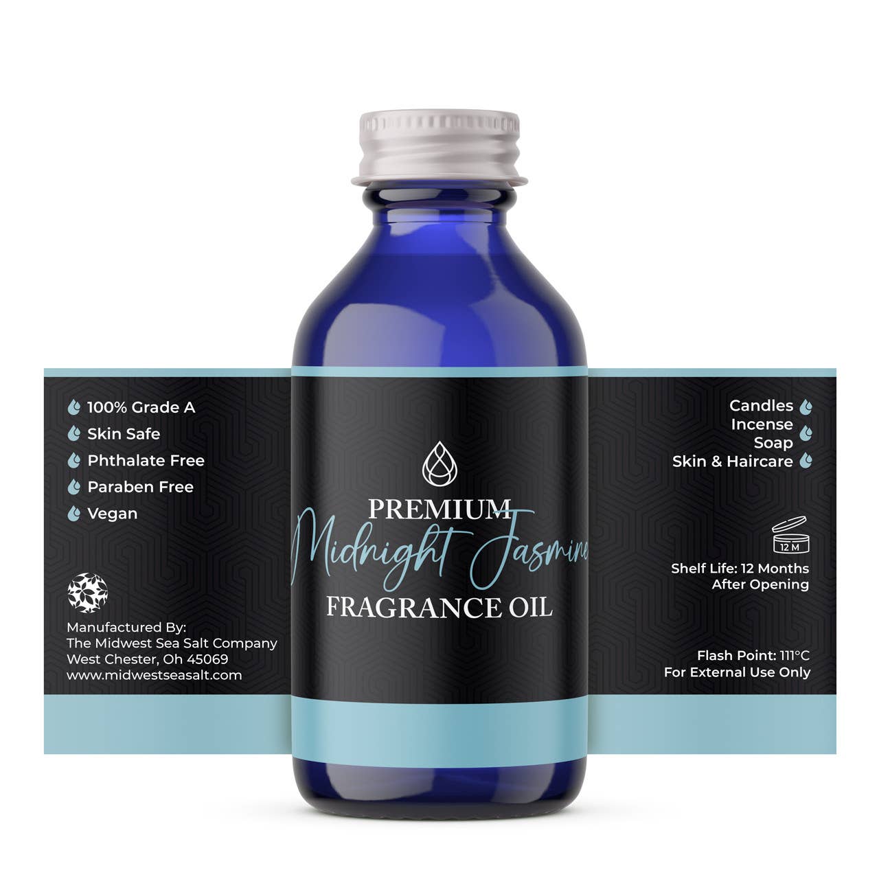 The Midwest Sea Salt Company – wholesale Fragrance oil – Midnight Jasmine Premium Fragrance Oil1