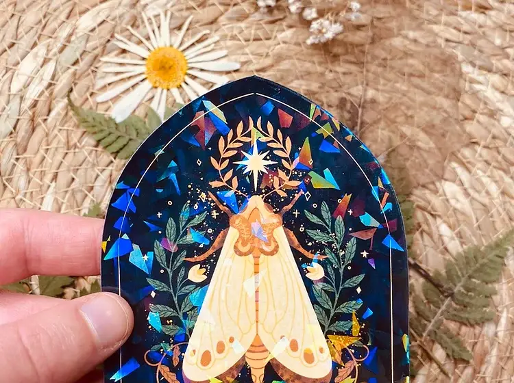Split Moon Studios - Venta al por mayor Pegatina - Pegatinas de vinilo holográficas con mariposas para Bullet Journal1