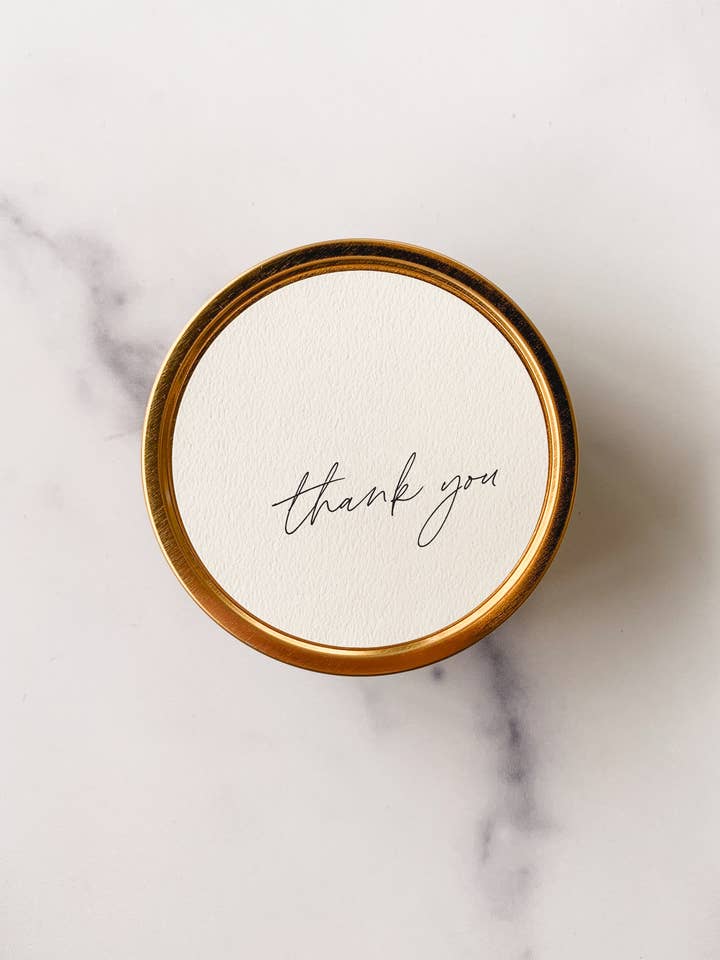 "Thank You" - Candle Tin for wholesale by Simply Curated
