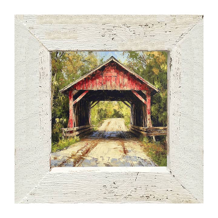 ginger blue - Wholesale Art Print - Covered Bridge2