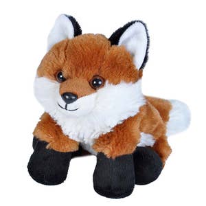 Wholesale Sitting Fox Plush Toy - 5, Bean Bag - Dollardays