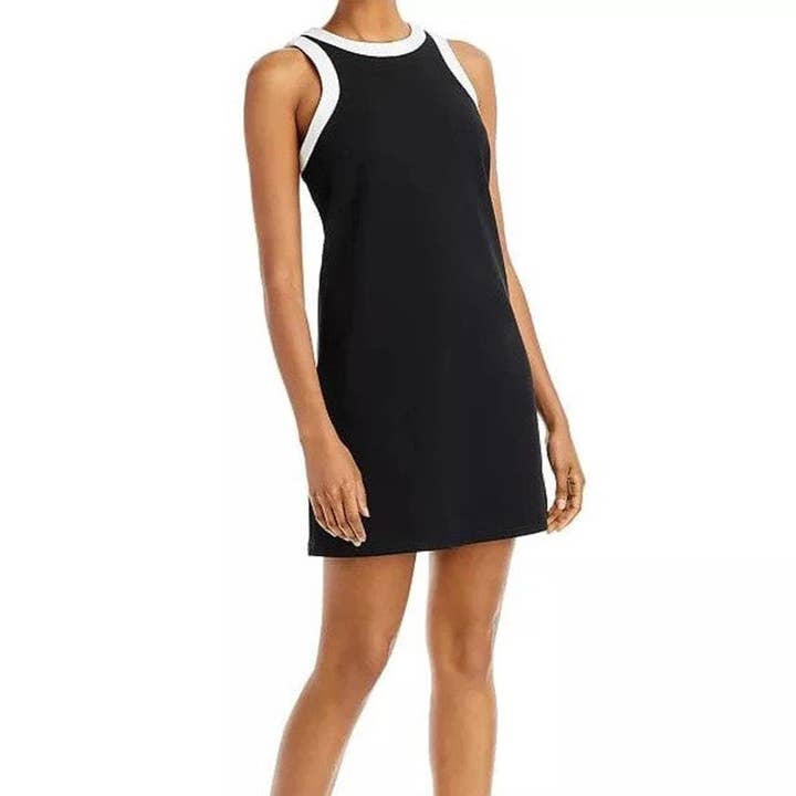 Willa Active Minikleid aus Bio-Baumwolle - Schwarz/Weiß für den Großhandel von Lezat