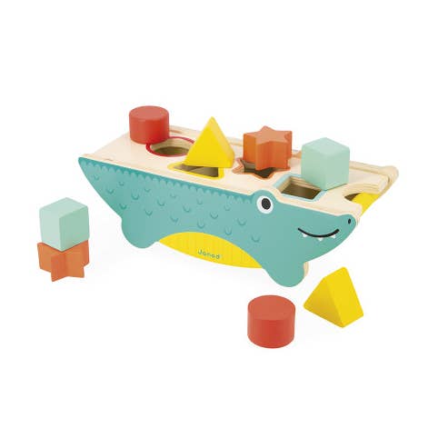 Tropik | Crocodile Shape Sorter | Hand-eye coordination for wholesale by Janod