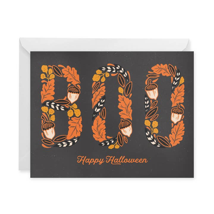 Boo - Happy Halloween for wholesale by Paper Raven Co.