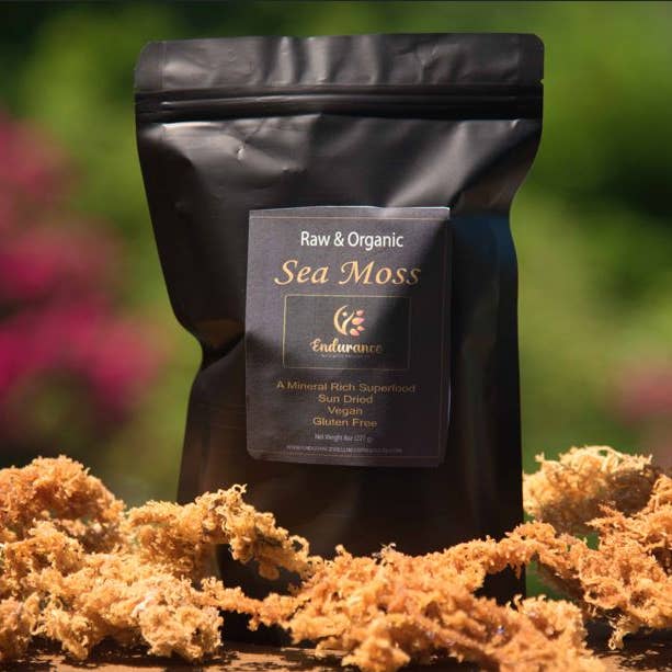 Dry Organic Sea Moss (12 4oz Pre-packaged containers) for wholesale by Endurance Wellness Products
