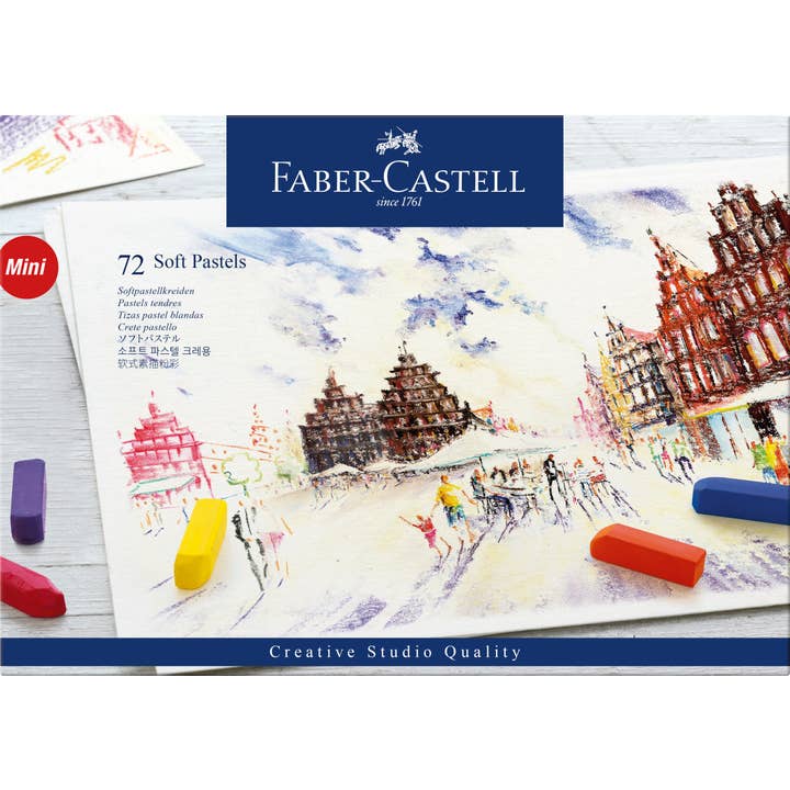 Soft Pastel Half Length Sticks, Box of 72 for wholesale by Faber-Castell / Creativity for Kids