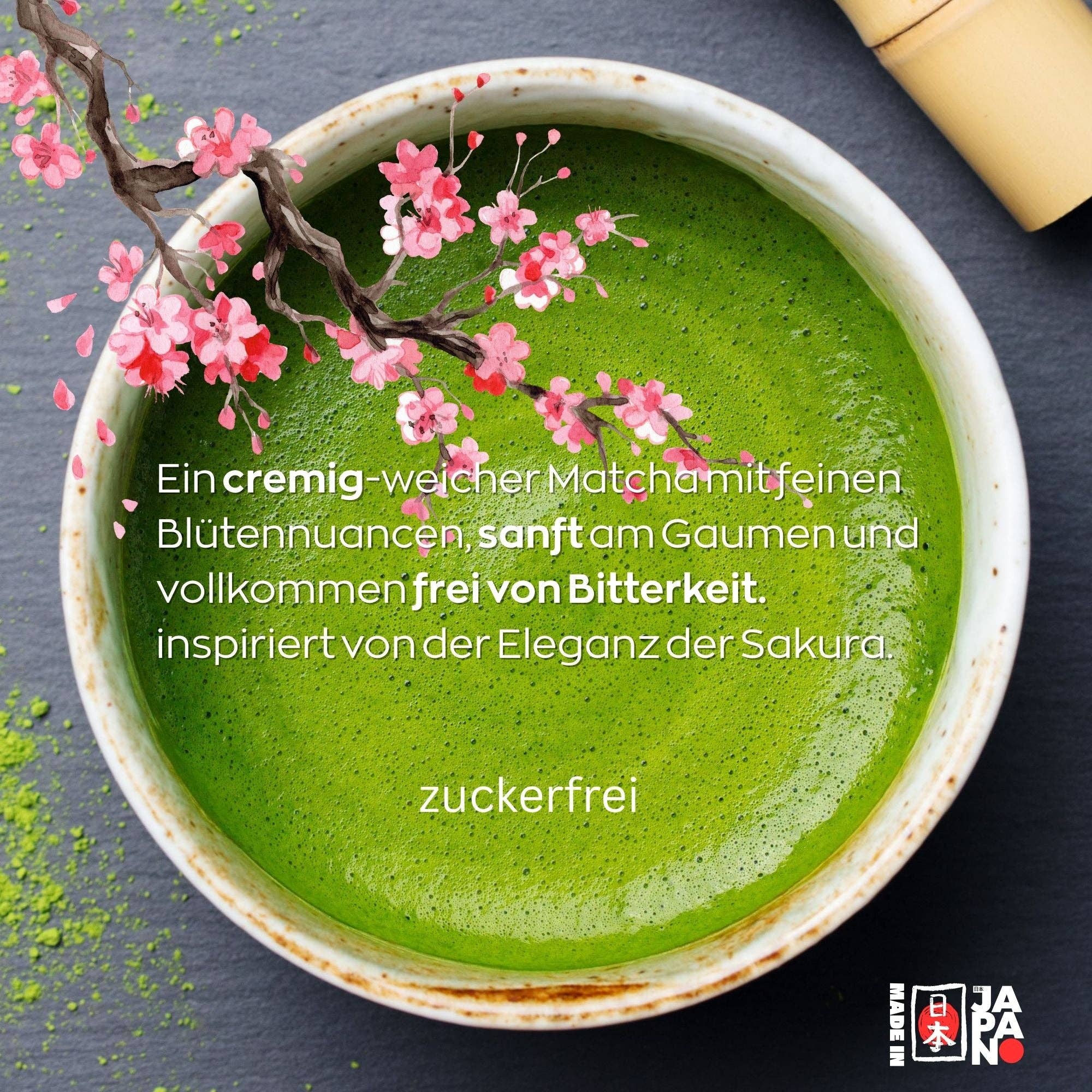 Biomatea - Wholesale Gezondheid/Detox thee - Premium Ceremonieel Sakura Matcha uit Kagoshima | 30g in blik | Japanse kersenbloesem | Pesticidevrije matcha-thee2