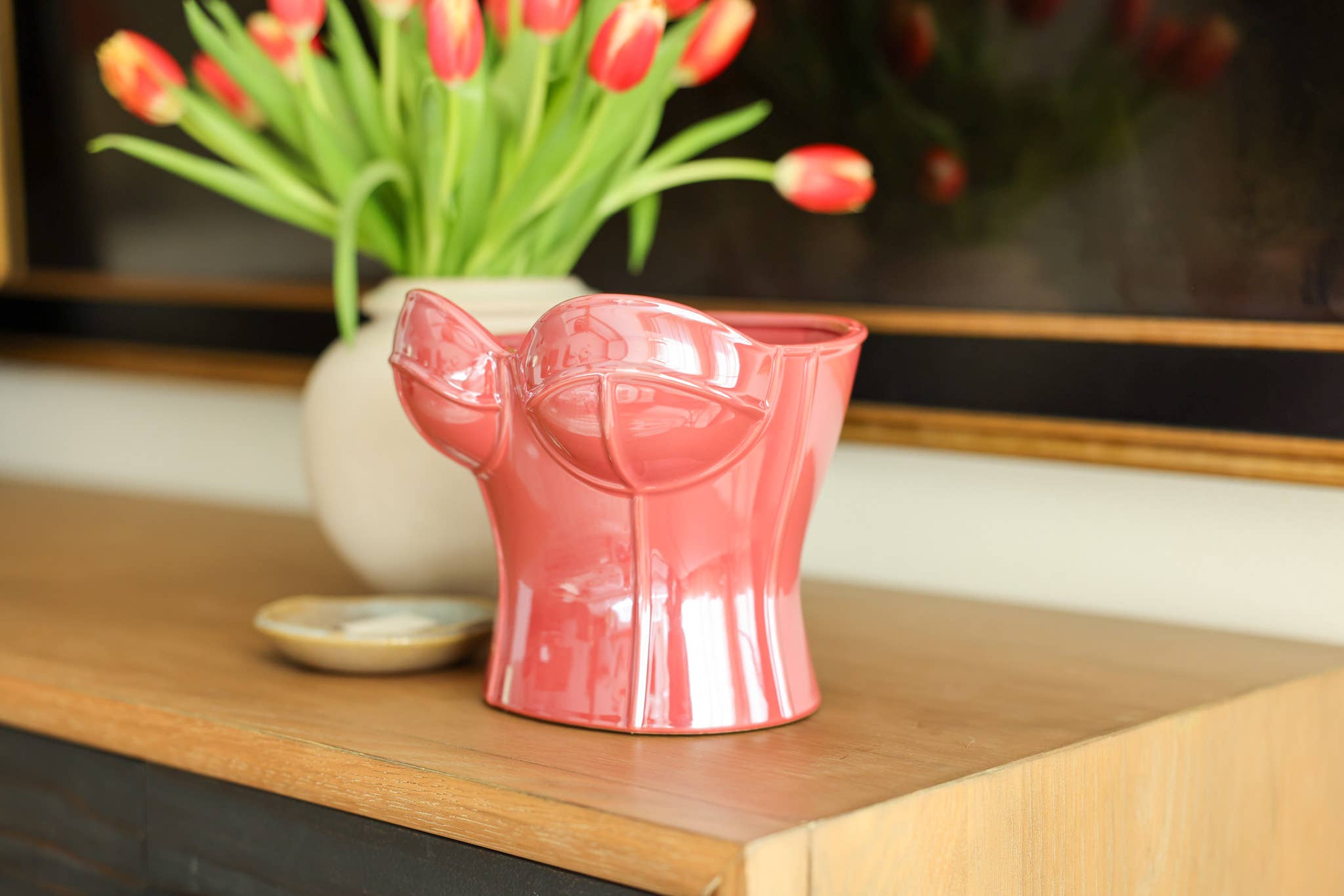 Flora Bunda Inc - Wholesale Vase - Ceramic Corset Planter4