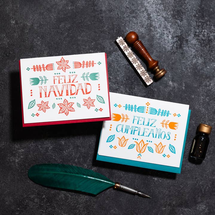 folio press & paperie - Wholesale Christmas Card - Feliz Navidad Card3