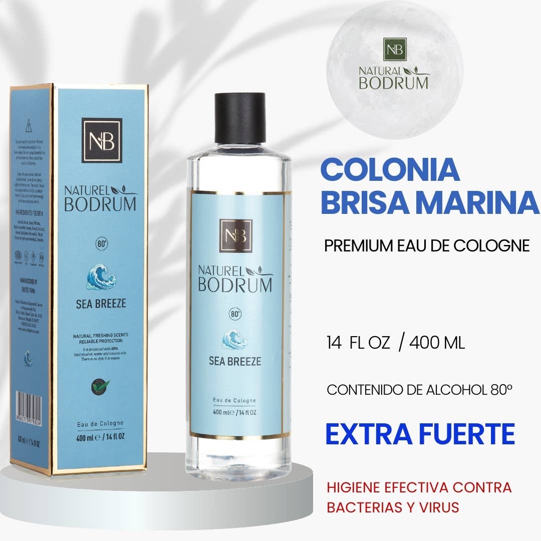 NB NATURAL BODRUM – wholesale Handdesinfektion – Sea Breeze Eau De Cologne Extra Stark 14Oz Turkisk Kölnvatten11