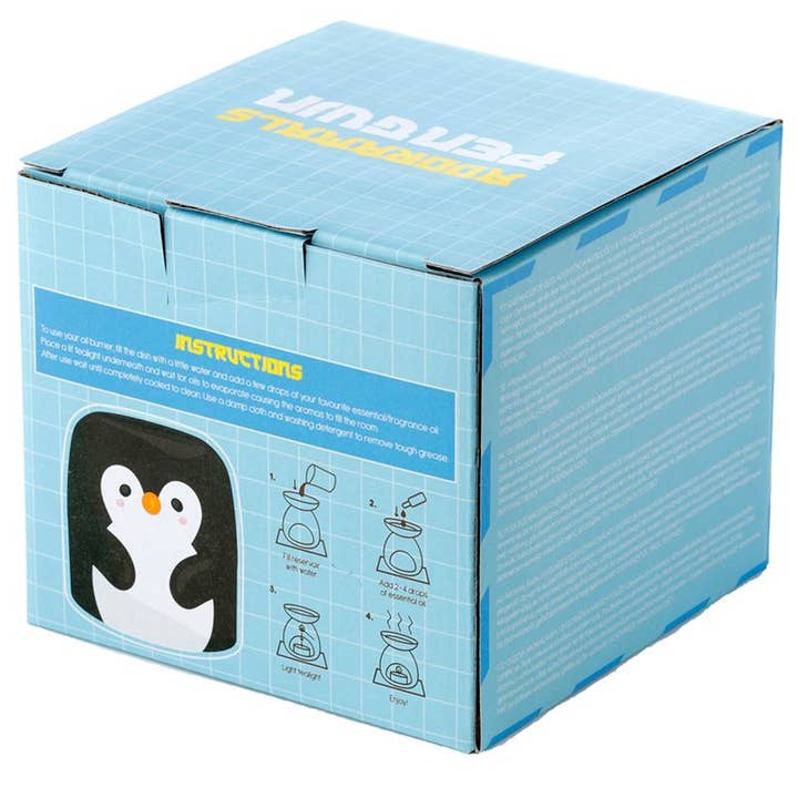 Ancient Wisdom – wholesale Oil warmer – Penguin Shaped Ceramic Oil Burner