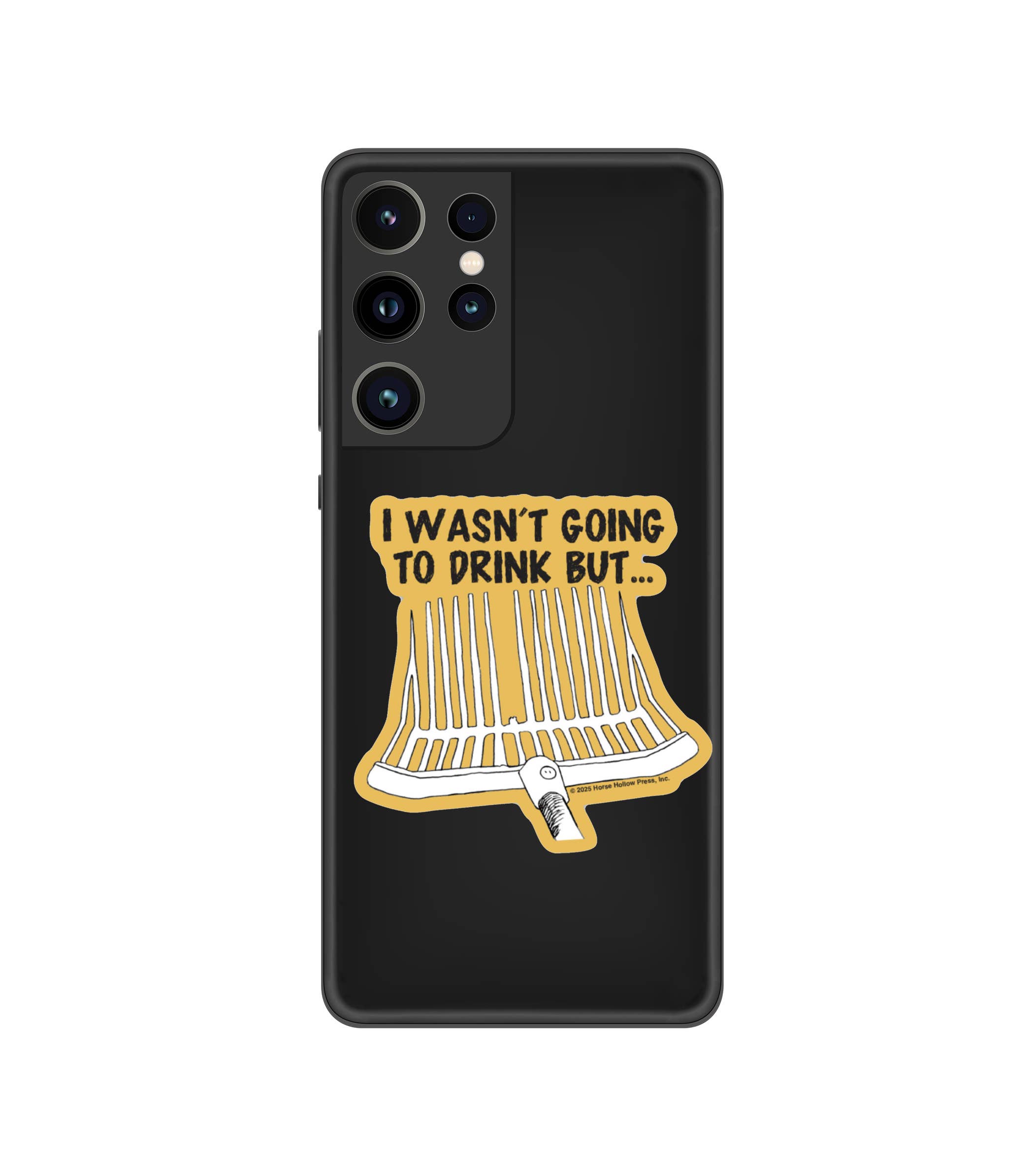 Horse Hollow Press / Pretty, Funny, Snarky Cards & Stickers - Wholesale Sticker - 3" Tumbler Horse Sticker / Drink ~ Pitchfork / WATERPROOF
10