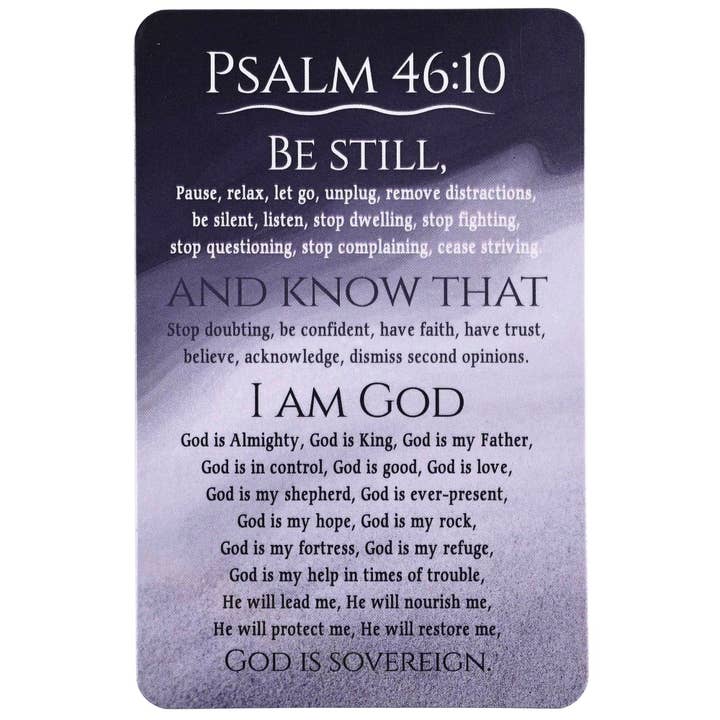 Pocketcard Be Still And Know I Am God for wholesale by Dicksons