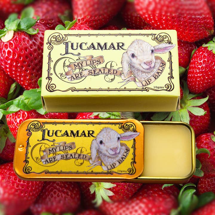 Lucamar Skin Care - Wholesale Lip Balm - Strawberry: My Lips Are Sealed Lip Balm 10g1