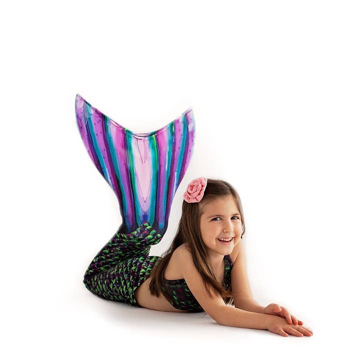 Sun Tail Mermaid - Wholesale Beach/pool toy – Child & baby - Dragon Tail Mermaid Tail + Monofin Set for kids, toddlers, girls, teens, and women (pool toy)3