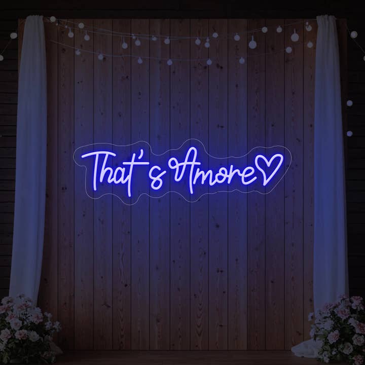 Das ist Amore mit Herz Neonschild V2 für den Großhandel von Light Your Way