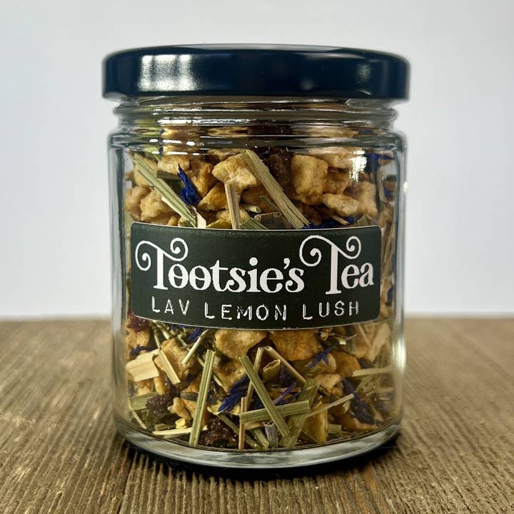 Lav Lemon Lush Tea Jar for wholesale by Tootsie's Tea