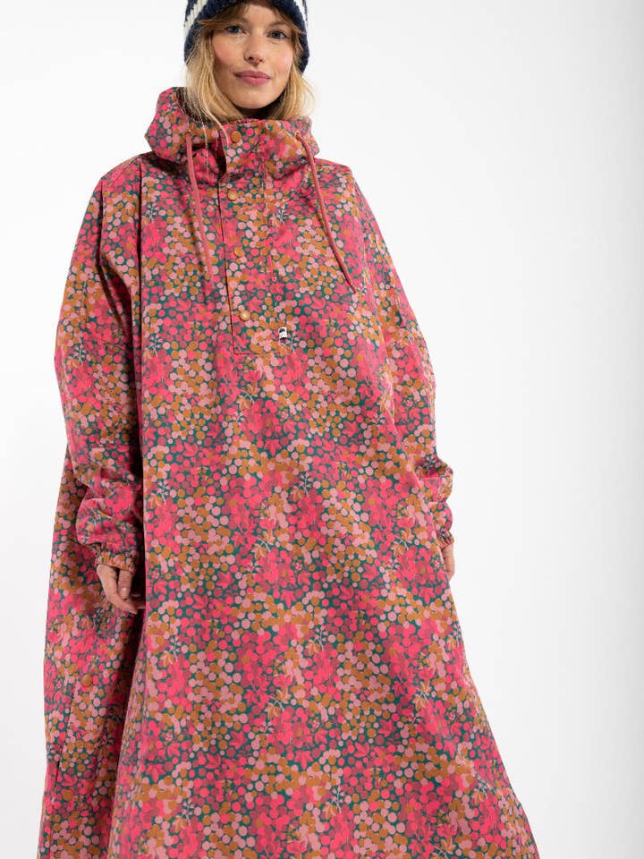 Danefae København - Wholesale Poncho - Women's - Danedream Drops Rain Poncho Berrygood Pink