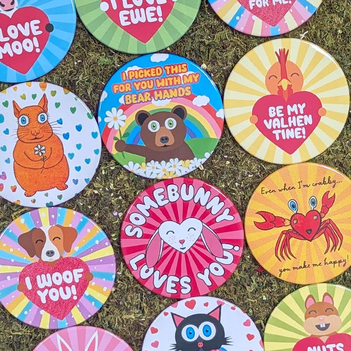 Love/Valentine Fridge Magnets – Pack of 24 (Mix & Match) for wholesale by LisetteArt Shop