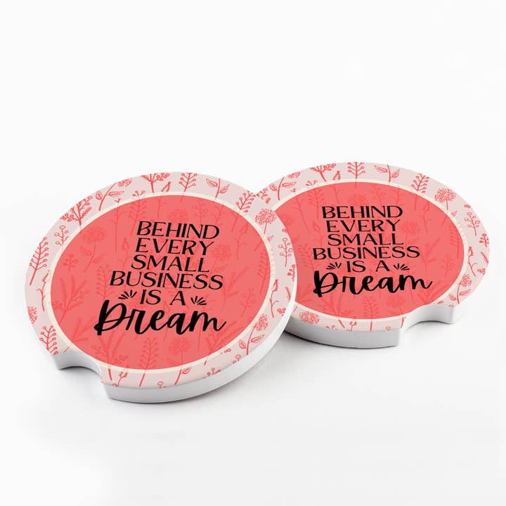 Bakom varje bilunderlägg för småföretag (uppsättning av 2) för wholesale av SheMugs