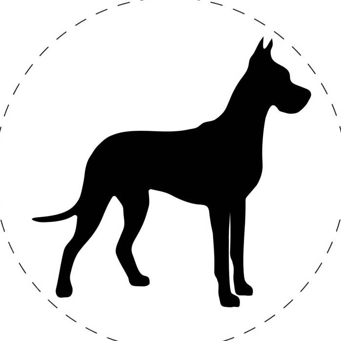 Tampon en caoutchouc robuste à encrage automatique pour chien Great Dane pour l'estampage et l'artisanat pour la vente par Sniggle Sloth