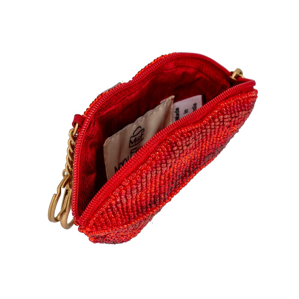 Mary Frances Accessories - Wholesale Coin Purse - Women's - XOXO Beaded Lips Coin Purse/Key Fob4
