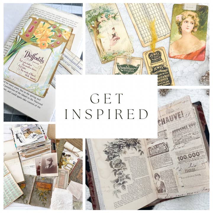 A House of Books - Wholesale Craft Supplies - Art Kit- Vintage Ephemera for Junk Journaling3