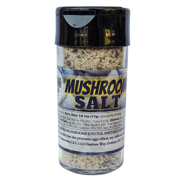Original Mushroom Salt for wholesale by Haw River Mushrooms
