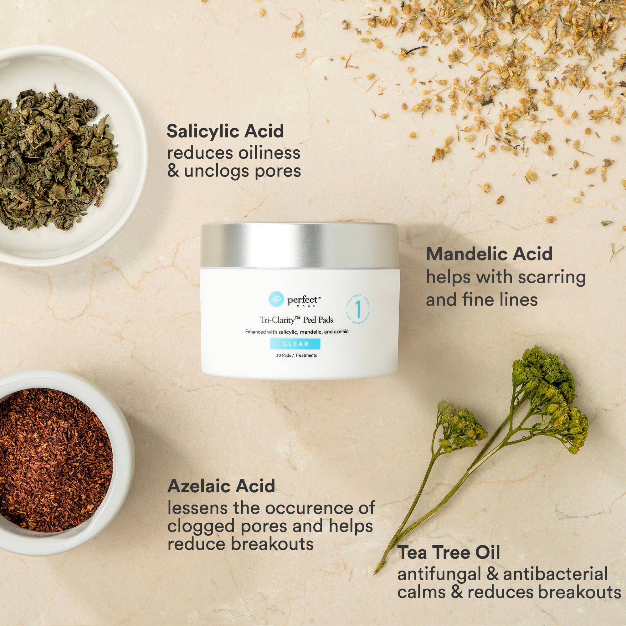 Perfect Image - Vendita all'ingrosso Peeling viso - Tri-Clarity Peel Pads - Livello 12