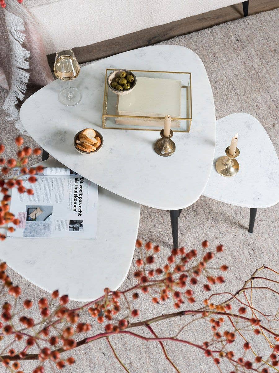 Home67 - Wholesale Coffee Table - Milou coffee table - Marble - 70 cm6