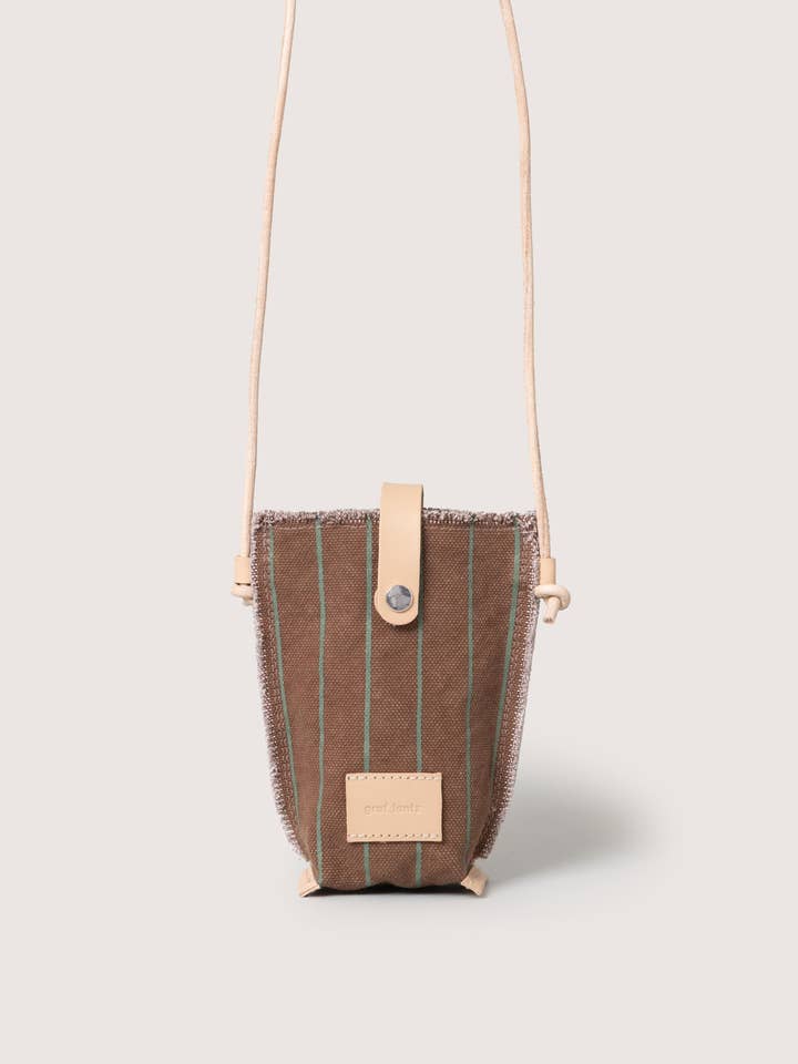 Hana Canvas Phone Crossbody -Sea Clay for wholesale by Graf Lantz