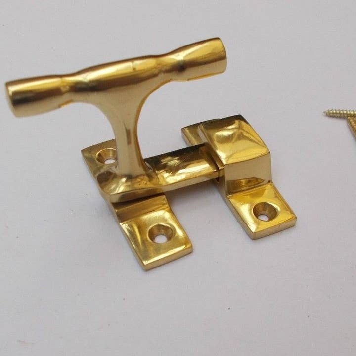 Showcase Fastener Large 50mm Polished Brass for wholesale by IronmongeryWorld