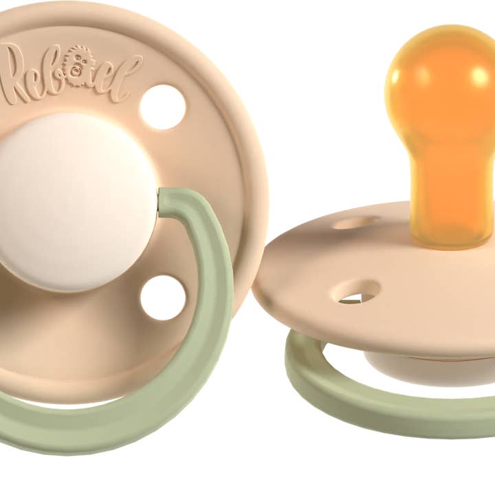 Rebael - Wholesale Pacifier - Baby - Rebael Cloudy Pearly Lion / Dusty Pearly Dolphin, 2-Pack, Size 2 (6+ Months)1