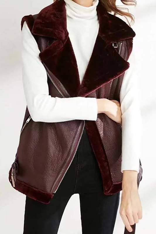 Fashion Combination - Wholesale Outerwear Vest - Women's - leather vest10