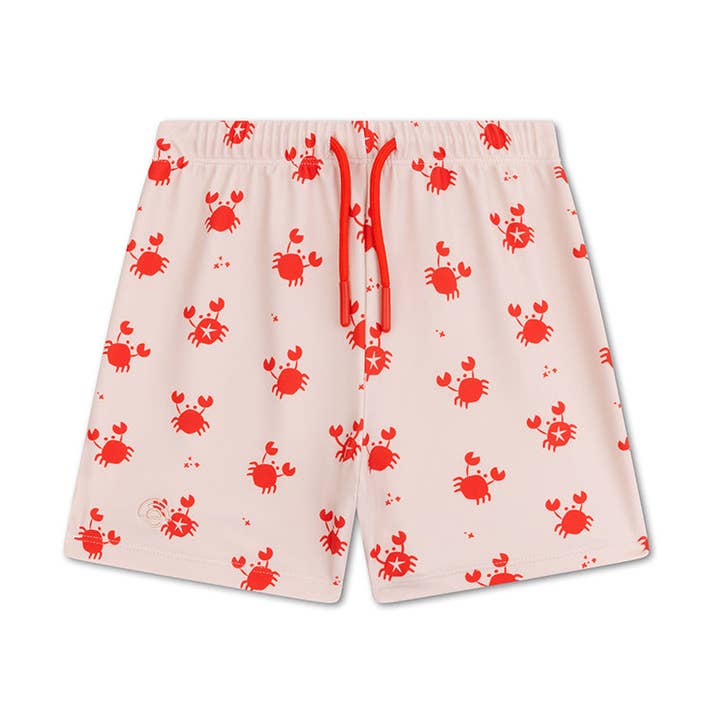 Swim Essentials | Beige/Rode UV Zwembroek Jongens for wholesale by Swim Essentials