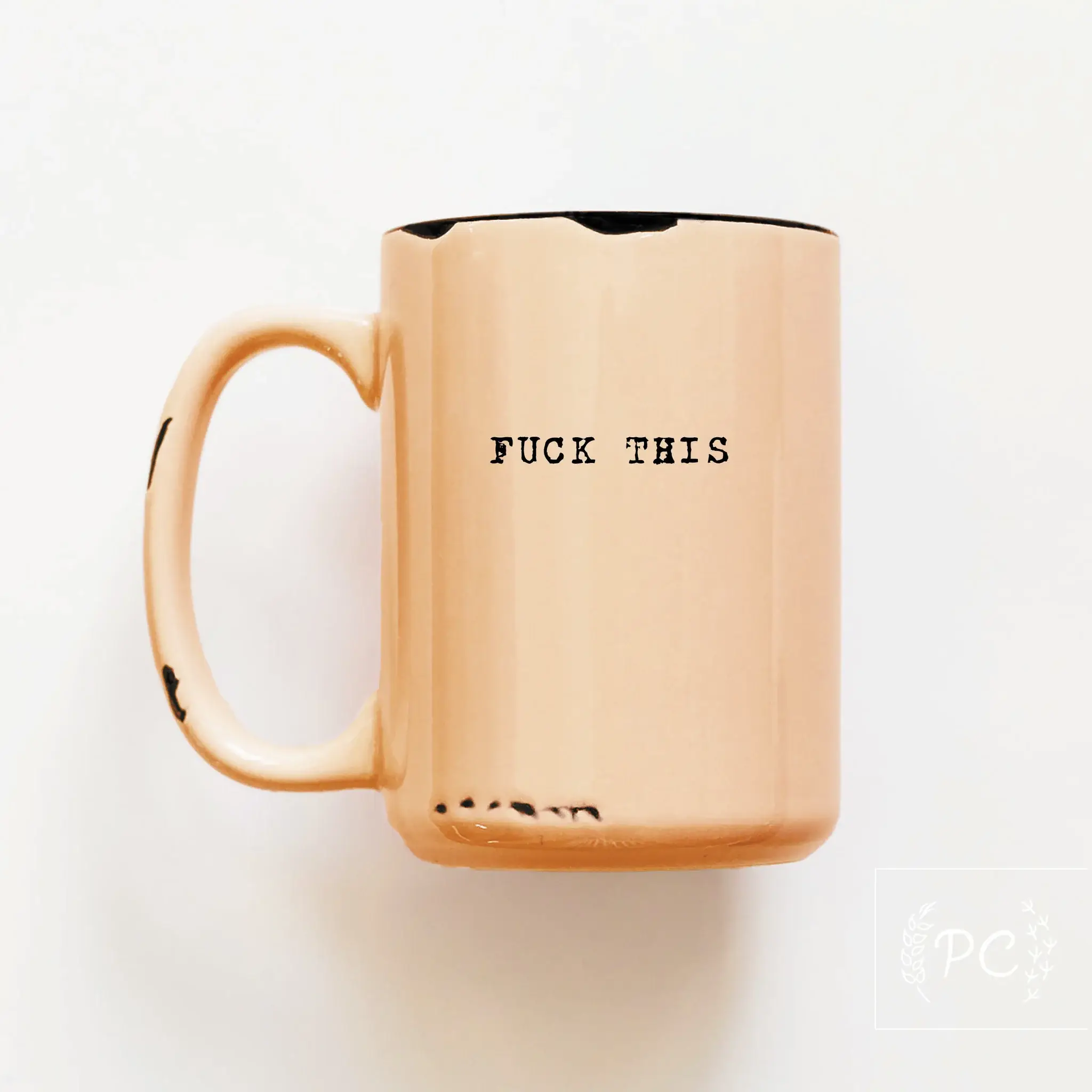 Prairie Chick Prints - Wholesale Coffee Mug - fuck this | ceramic mug4