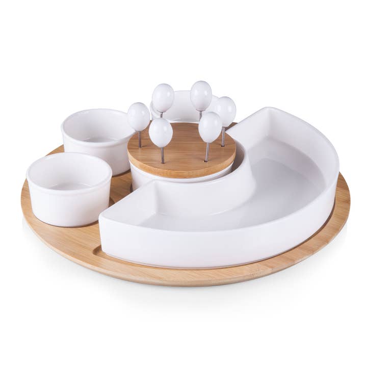Ensemble de plateaux de service Symphony Appetizer - Core pour la vente par Picnic Time Family of Brands