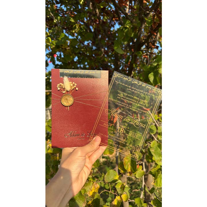 Invitaciones Personalizadas de Acrílico para Bodas y Quinceañeras para venta al por mayor de Faire Part Cards