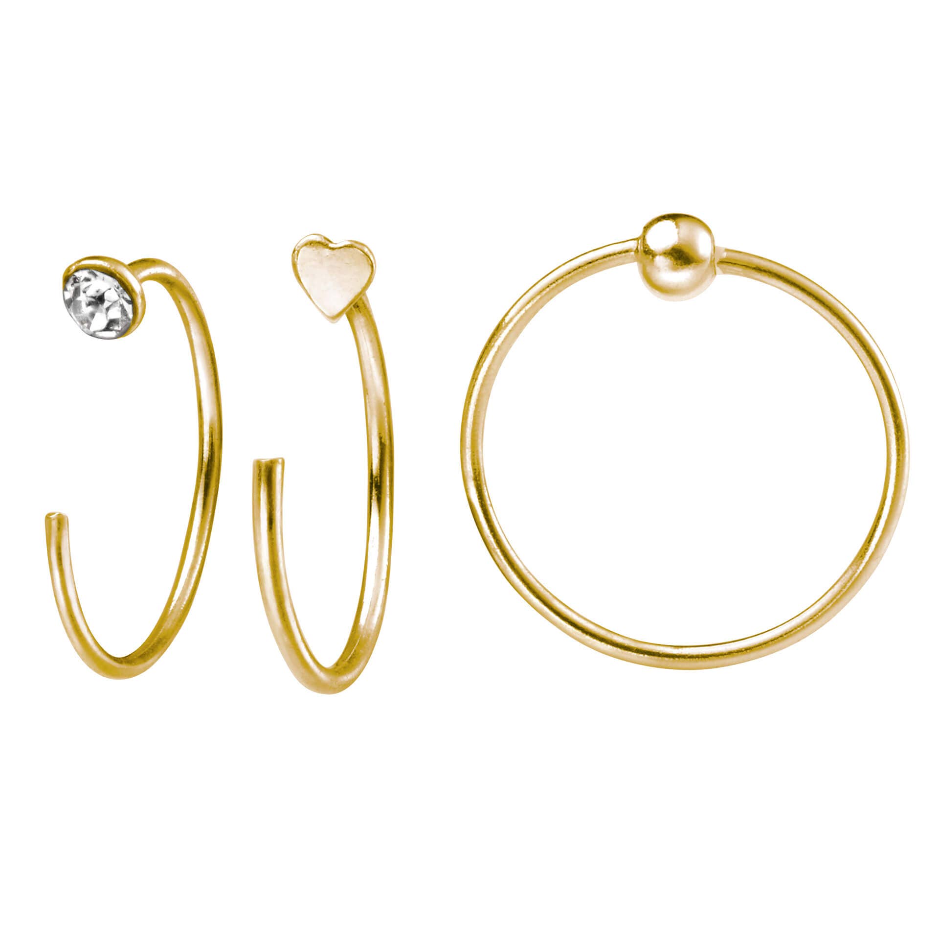 Gecko Jewellery – Engroshandel Næsering – Sæt med 6 næseringe1