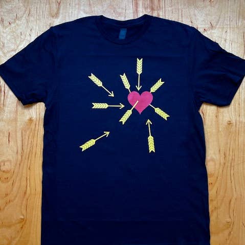 Carefree Black Tee for wholesale by Astro Bettie