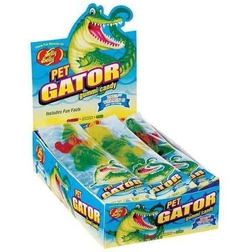 Grandpa Joe's Candy Shop - Wholesale Gummy - Jelly Belly Pet Gator Gummi Candy, 12ct