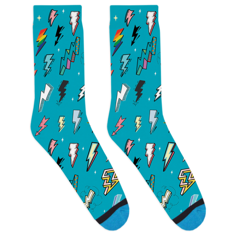 DivvyUp - Wholesale Socks - Unisex - Lightning Socks1