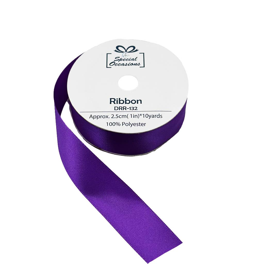 Angels Craft - Wholesale Ribbon – Gift wrapping - Satin Ribbon 1" x 10 Yards Set of 12 (Available 16 colors)11